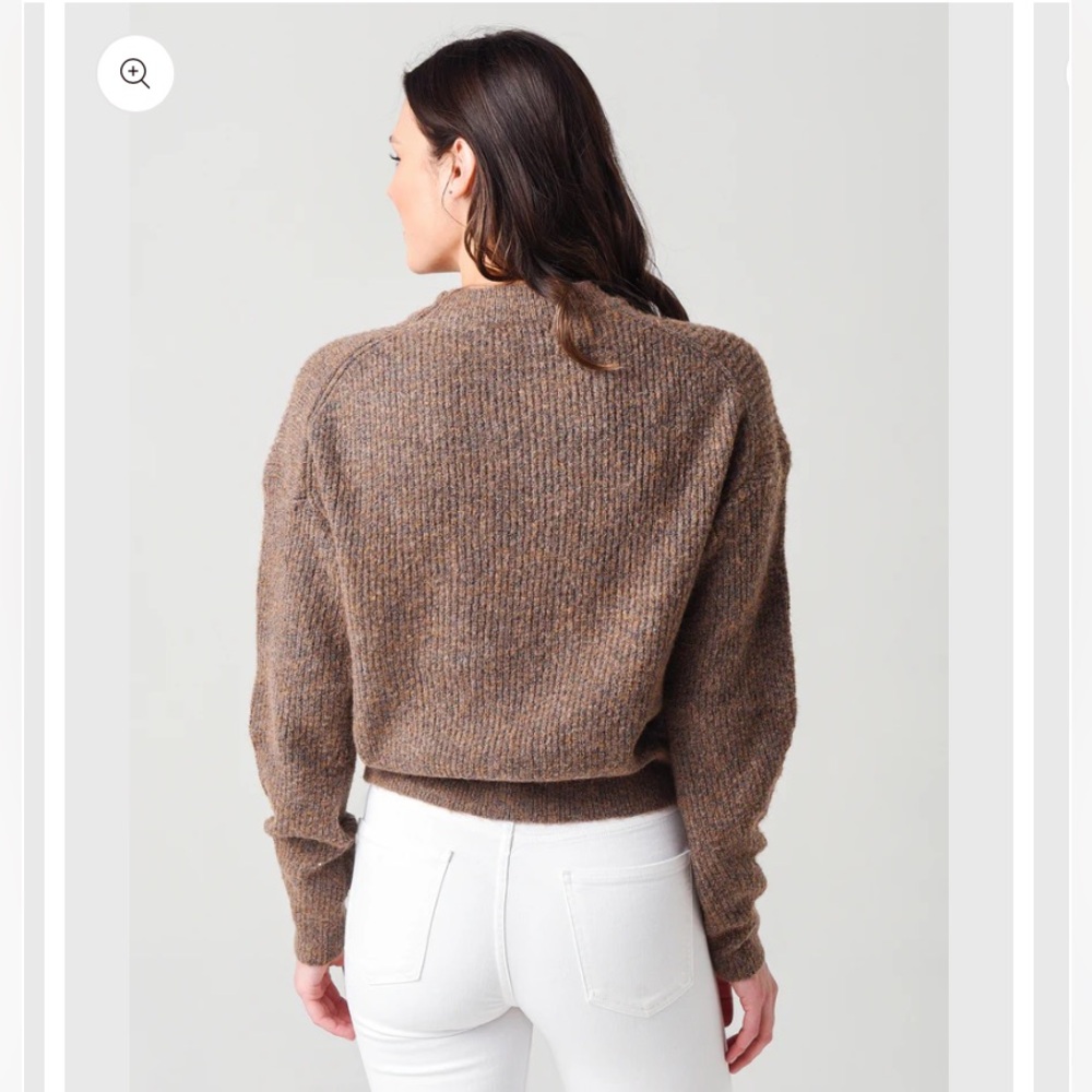Heartloom Celine Sweater Medium Brown Crew Neck Size Medium - Picture 10 of 14
